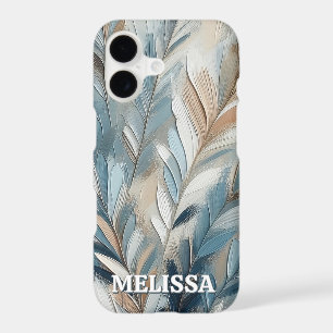 Dusty Blue Elegance in Acrylic With Name