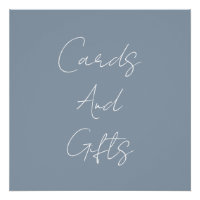 Dusty Blue Elegant Bridal Shower Wedding Classy