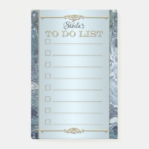 Dusty Blue Elegant To Do List Post It Notes