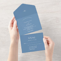 Dusty blue elegant wedding 