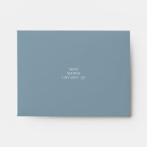 Dusty Blue Envelope RSVP