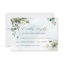 Dusty Blue Eucalyptus Greenery Succulent Wedding