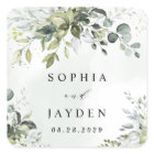 Dusty Blue Eucalyptus Greenery Succulent Wedding