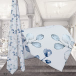 Dusty Blue Eucalyptus Greenery Wedding Light Grey Tie<br><div class="desc">Neck Ties for Tuxedo Royale by Leonbience. This tie features a sea foam blue background with watercolor painted dusty blue eucalyptus greenery sprigs.</div>