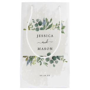 Dusty Blue Eucalyptus Hotel Wedding Gift Bag