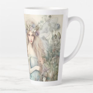Dusty Blue Fairy (matches with journal) Latte Mug