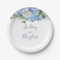 Dusty Blue Floral Greenery Wedding Hydrangea