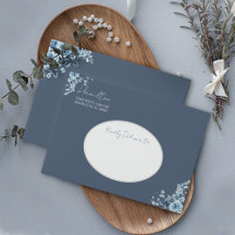Dusty Blue Floral Romantic Wedding Suite 