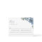 Dusty Blue Floral Wedding Food Allergy RSVP