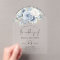 Dusty Blue Florals Wedding Acrylic 
