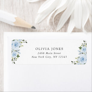 Dusty Blue Flowers, Greenery, Boho, Baby Shower