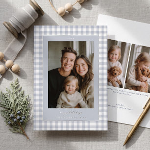 Dusty Blue Gingham Photo