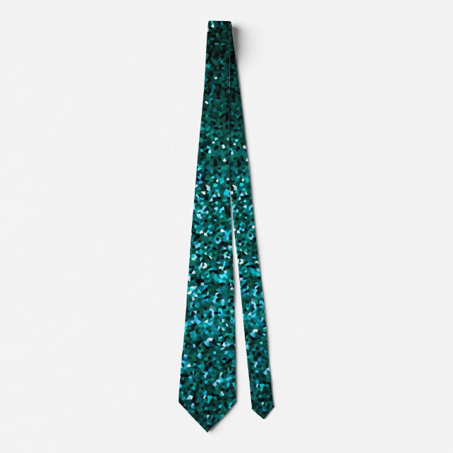 Dusty Blue Glitter Sparkly Wedding Gift Favour Coo Tie (Front)