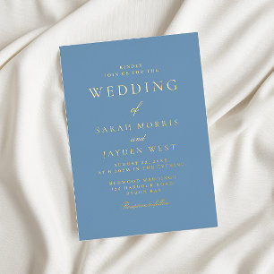 Dusty Blue & Gold Modern Wedding