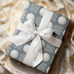 Dusty Blue Golf Ball and Tee Gift  Wrapping Paper<br><div class="desc">Stylish golf wrapping paper. White golf balls and tees in a regulated grid pattern over a bold modern coloured background. Suitable for Christmas holiday,  Father's Day,  Mother's Day,  graduation,  birthdays and more! Perfect for your special golfer. Contact for assistance with any customisations to fit your wishes.</div>