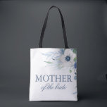 Dusty Blue Greenery and Anemone Flowers Wedding Tote Bag<br><div class="desc">Floral greenery dusty blue wedding bags</div>