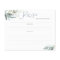 Dusty Blue Greenery Bridal Shower Recipe Card