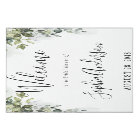 Dusty Blue Greenery Bridal Shower Welcome Sign