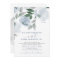 Dusty Blue Grey Watercolor Floral Wedding