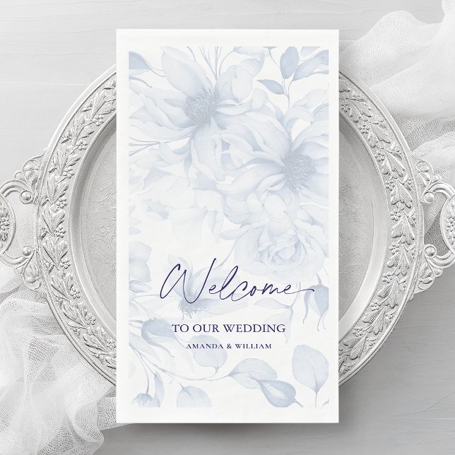 Dusty Blue Guest Towel – Welcome Napkin (Creator Uploaded)