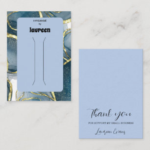 Dusty Blue Hairpin Display Business Card