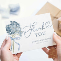 Dusty Blue Hydrangea Baby Shower
