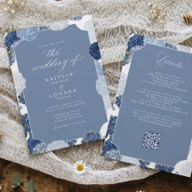 Dusty Blue Hydrangea Wedding Vintage All in One