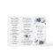 Dusty Blue Ivory Floral Tri-fold Wedding Program