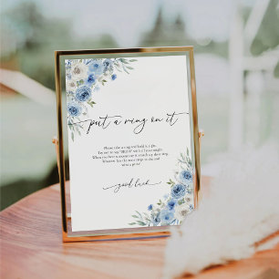 Dusty Blue Ivory Put A Ring On It Sign
