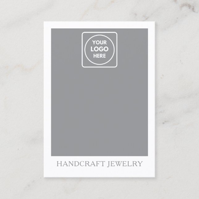 Dusty Blue Jewellery display holder Calling Card (Front)
