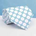 Dusty Blue Jumbo Polka Dots Custom Necktie<br><div class="desc">Make a bold statement with this custom necktie featuring vibrant jumbo polka dots. Perfect for adding a touch of playful elegance to any outfit, this necktie is a unique and eye-catching accessory that’s sure to turn heads. Whether you’re dressing up for a special occasion or adding some personality to your...</div>