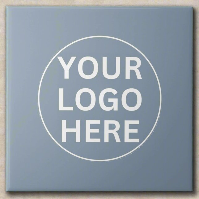 Dusty Blue l Professional Business Logo Branded  Tile (Creator Uploaded)