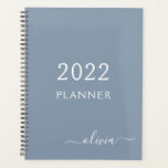 Dusty Blue Minimalist Modern Monogram Elegant Planner<br><div class="desc">Introducing our Dusty Blue Minimalist Modern Monogram Elegant Collection: Elevate your style with understated sophistication and timeless charm. Our collection features minimalist designs in a soothing dusty blue hue, enhanced with elegant monograms tailored to your personal taste. From refined stationery to versatile accessories, each piece in our collection is meticulously...</div>