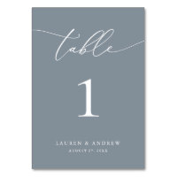 Dusty Blue Minimalist Wedding | Event Custom