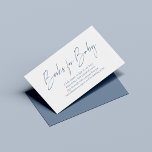 Dusty Blue Modern Handwritten Books for Baby Enclosure Card<br><div class="desc">Dusty Blue Modern Handwritten Books For Baby Enclosure Cards featuring our chic handwritten typography and your custom details. Perfect for your modern, boho, rustic, or chic affair. A great addition to your shower, whether it is for a baby girl, a baby boy, or gender neutral. Please contact us at cedarandstring@gmail.com...</div>