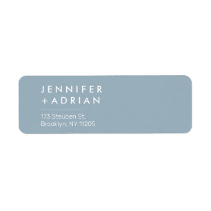 Dusty Blue Modern Minimalist Custom Name