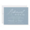 Dusty Blue Modern Rehearsal Dinner Invitation