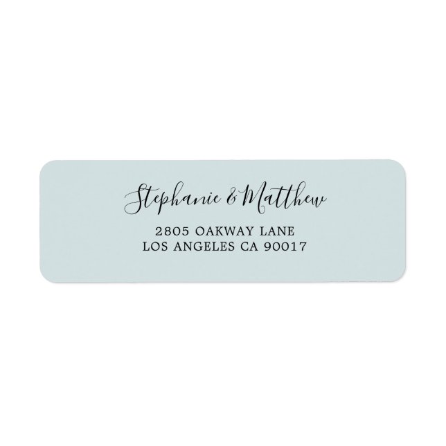 Dusty Blue Modern Script Elegant (Front)