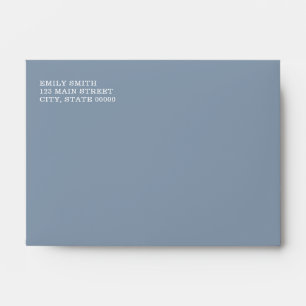 Dusty Blue Modern Simple Envelope