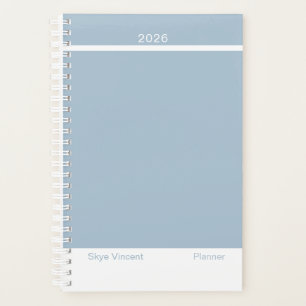 Dusty Blue Modern Small Planner