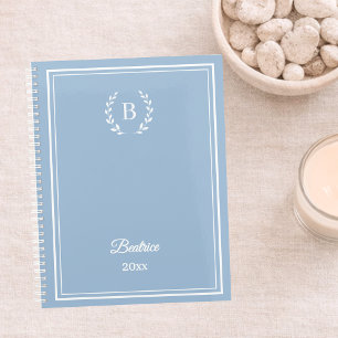 Dusty blue Monogram Personalised Quiet Luxury Planner
