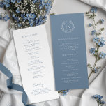 Dusty Blue Monogram Wedding Programme<br><div class="desc">Guide your guests through the ceremony seamlessly with our Dusty Blue Monogram Wedding Program. This program incorporates the monogram,  order of events,  and simple typography,  creating a keepsake that perfectly complements the overall wedding aesthetic. Ensure your loved ones are informed and engaged throughout the celebration.</div>