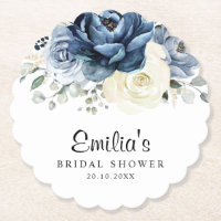 Dusty Blue Navy Champagne Ivory Bridal Shower