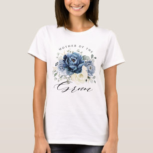 Dusty Blue Navy Champagne Mother of the Groom T-Shirt