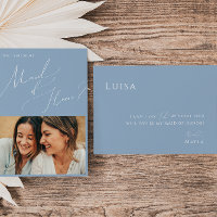 Dusty Blue | Photo Maid of Honour Proposal Card