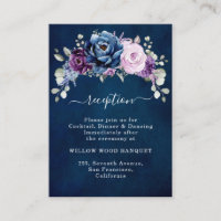 Dusty Blue Purple Lilac Blooms Wedding Reception