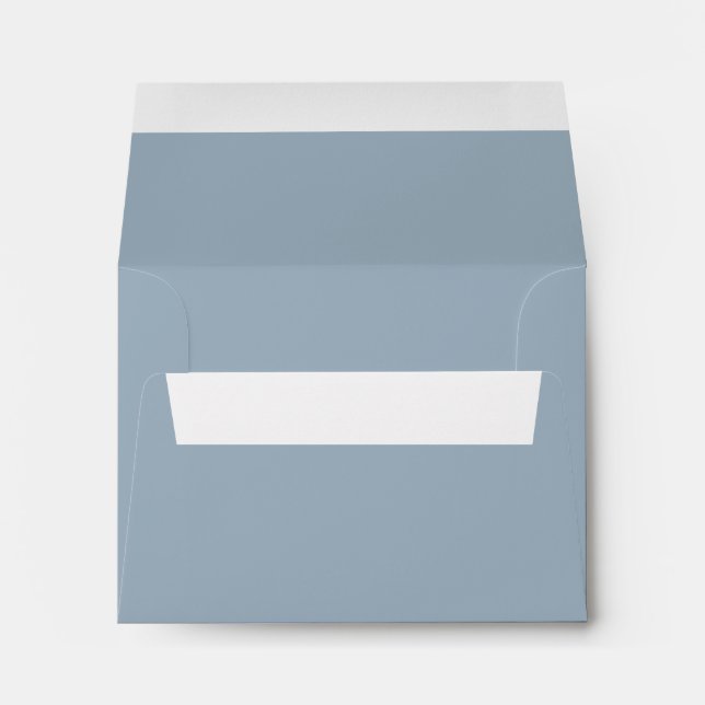 Dusty Blue R.S.V.P. return envelope (Back (Bottom))