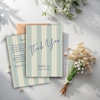 Dusty blue retro stripes vintage baby shower