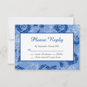 Dusty Blue Rose Elegant White Rose Floral Wedding