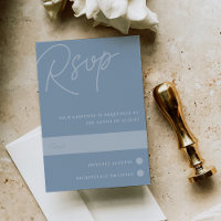 Dusty Blue | Script Watermark Traditional
